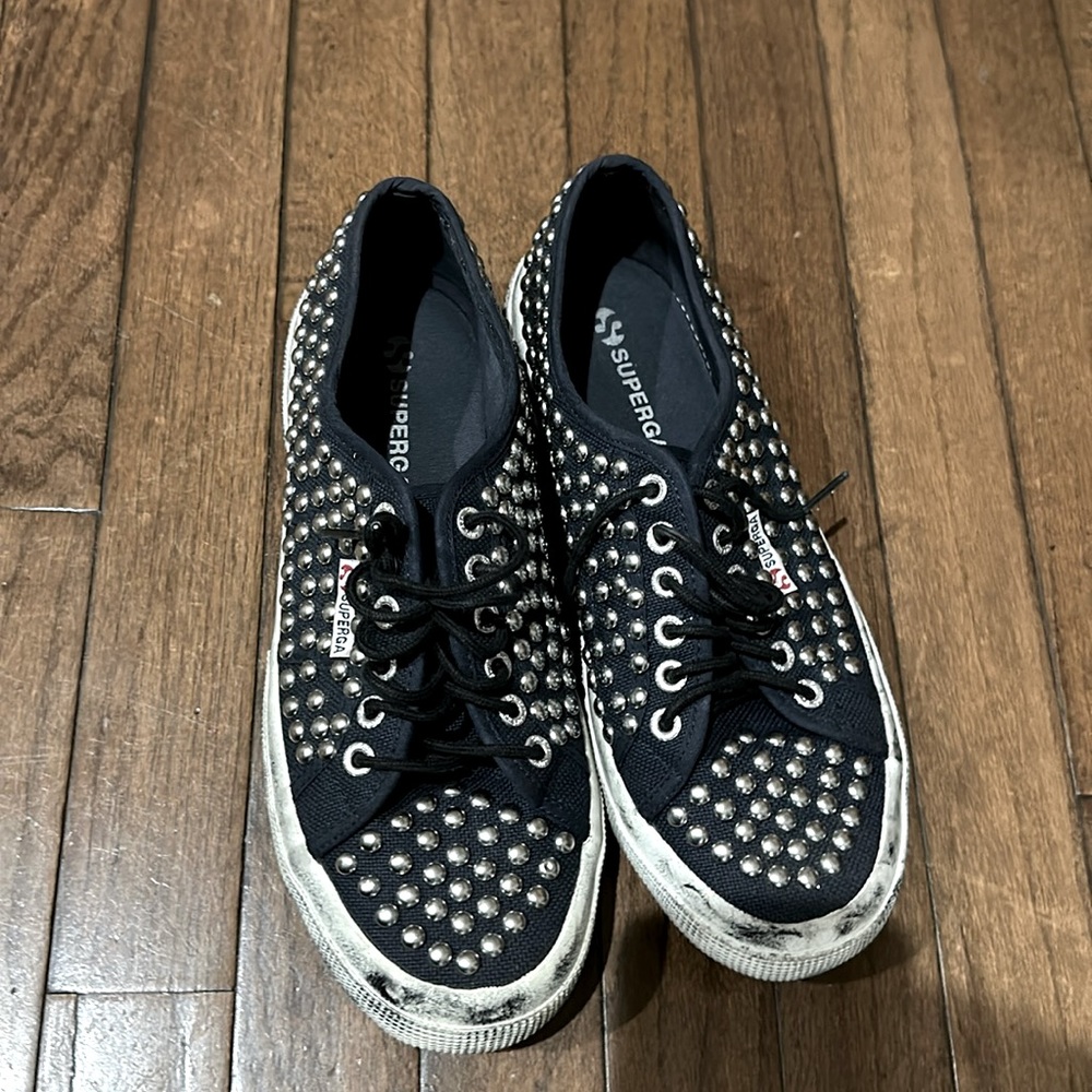 Superga studded canvas shoes, size 41